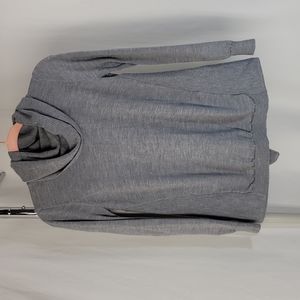 Ellen Tracy 100% Extra Fine Merino Wool Sweater, gray, women's medium